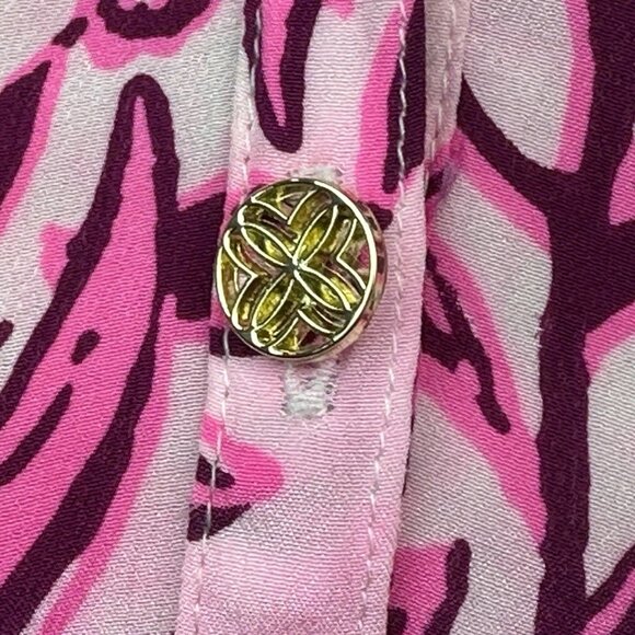 Lilly Pulitzer Silk Elsa Top XS Elderflower Blossom Lil Escape Plan NWOT - Picture 8 of 15